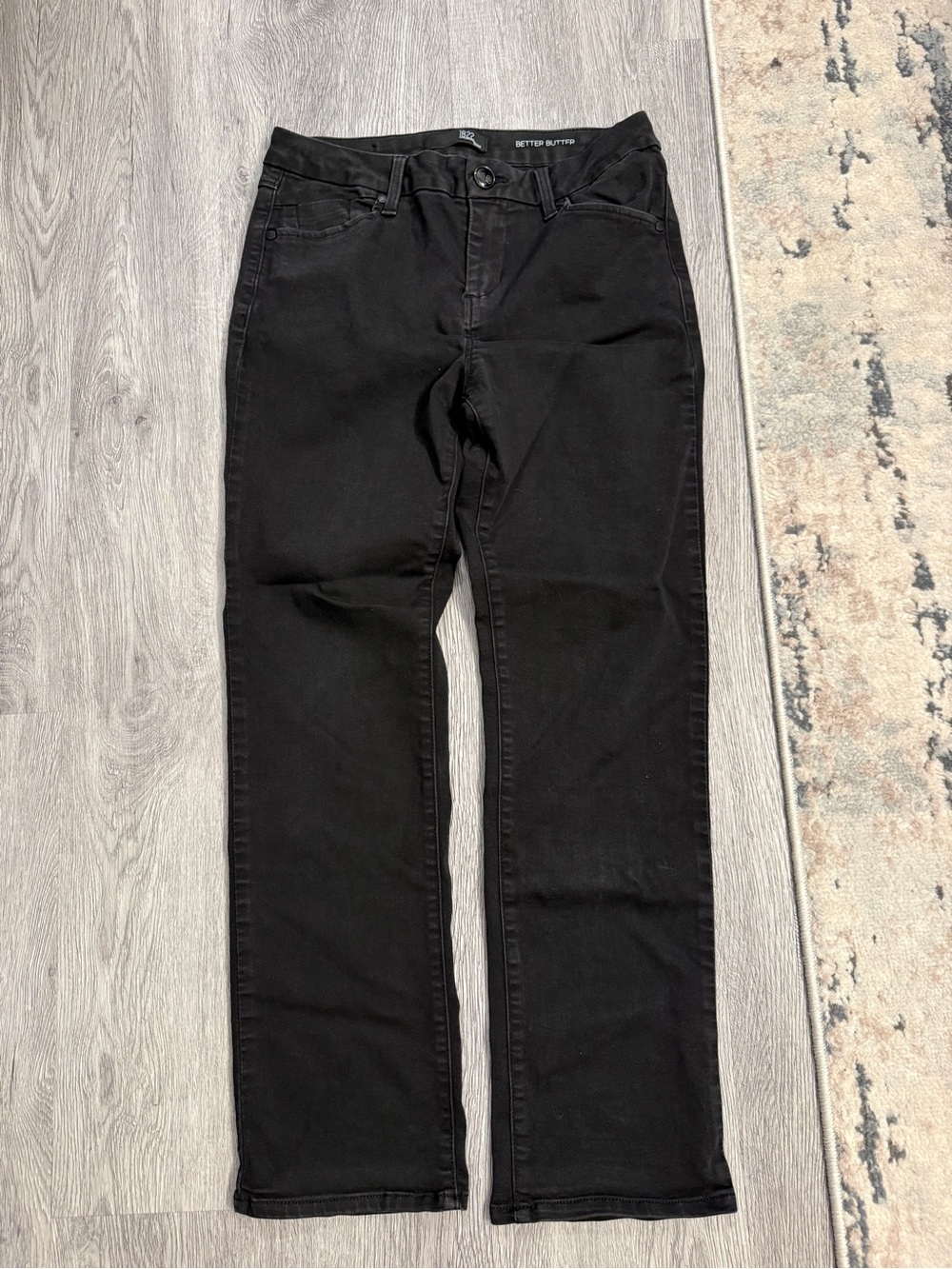 (2) 1822 Denim Blue/Black Women’s Jeans Bootcut Size 8/29 Better Butter Stretch - Picture 10 of 16